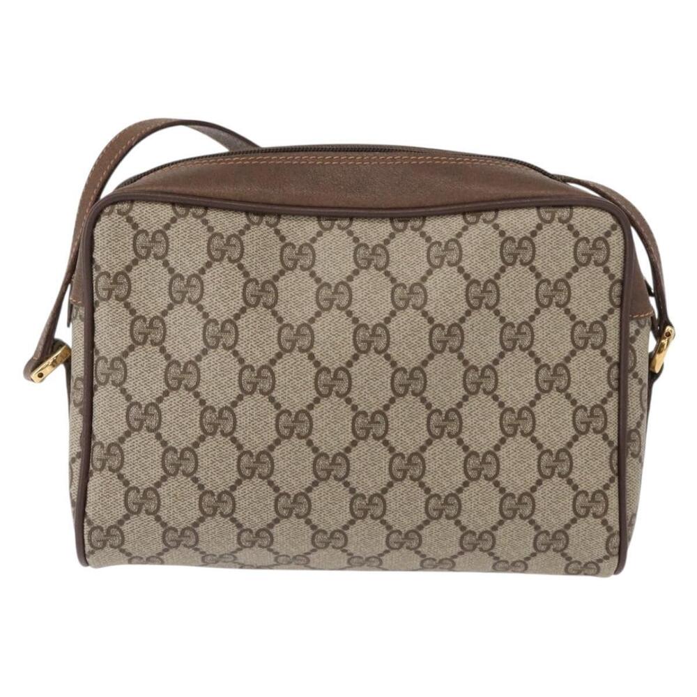 GUCCI GG Supreme Web Sherry Line Bag PVC Beige Red 119 02 087 Auth 152569 - Picture 2 of 16